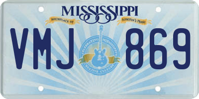 MS license plate VMJ869