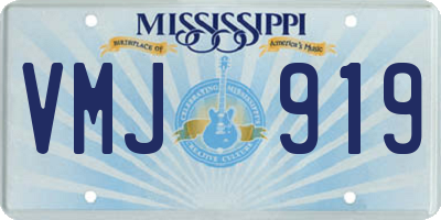 MS license plate VMJ919