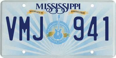 MS license plate VMJ941