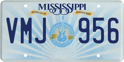 MS license plate VMJ956