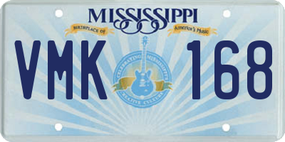 MS license plate VMK168