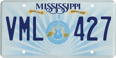 MS license plate VML427