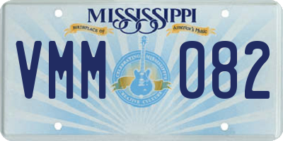 MS license plate VMM082