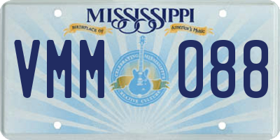 MS license plate VMM088
