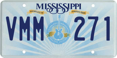 MS license plate VMM271