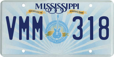 MS license plate VMM318