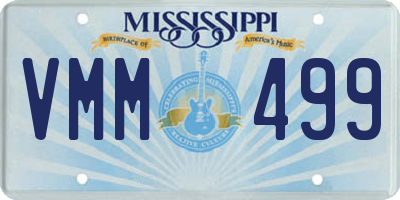 MS license plate VMM499
