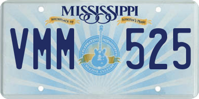MS license plate VMM525