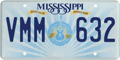 MS license plate VMM632