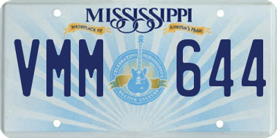 MS license plate VMM644