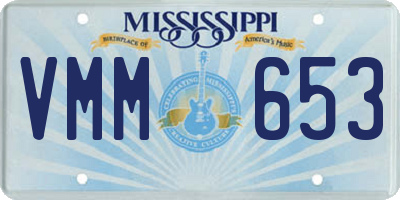MS license plate VMM653