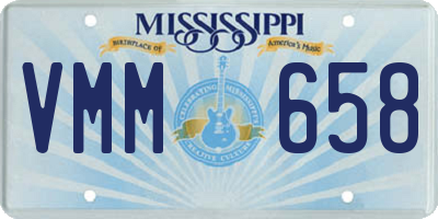 MS license plate VMM658