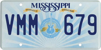 MS license plate VMM679