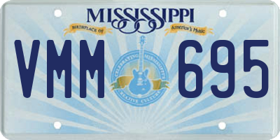 MS license plate VMM695