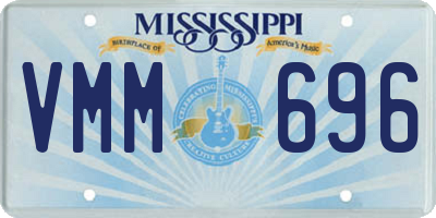 MS license plate VMM696