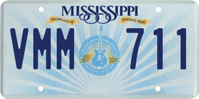 MS license plate VMM711