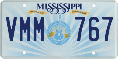 MS license plate VMM767