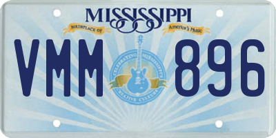 MS license plate VMM896