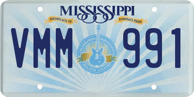 MS license plate VMM991