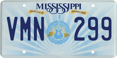 MS license plate VMN299