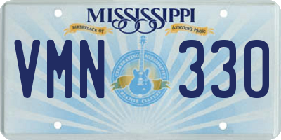 MS license plate VMN330