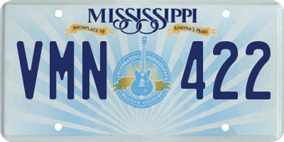 MS license plate VMN422