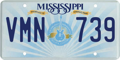 MS license plate VMN739