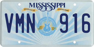 MS license plate VMN916