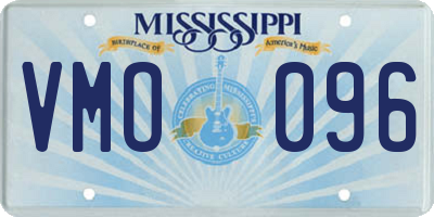 MS license plate VMO096