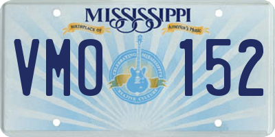 MS license plate VMO152