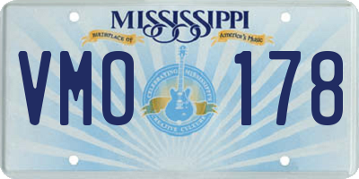 MS license plate VMO178