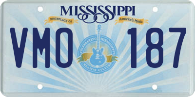 MS license plate VMO187