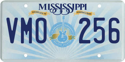MS license plate VMO256