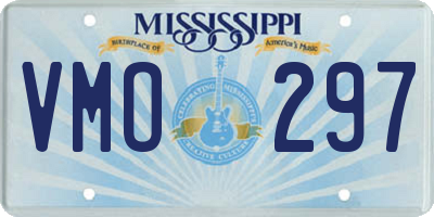 MS license plate VMO297