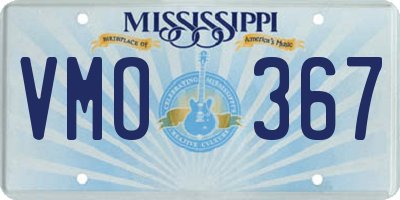 MS license plate VMO367
