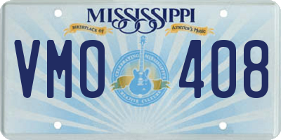 MS license plate VMO408