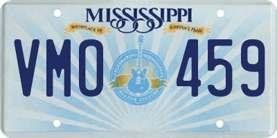 MS license plate VMO459