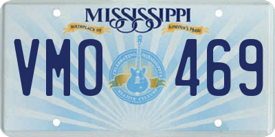 MS license plate VMO469