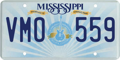 MS license plate VMO559