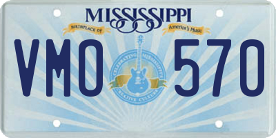MS license plate VMO570