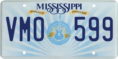 MS license plate VMO599