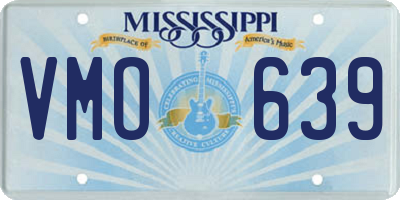 MS license plate VMO639