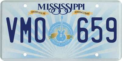 MS license plate VMO659