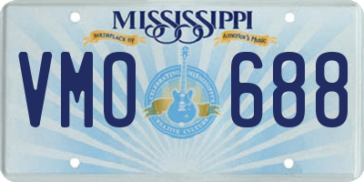 MS license plate VMO688