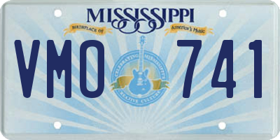 MS license plate VMO741