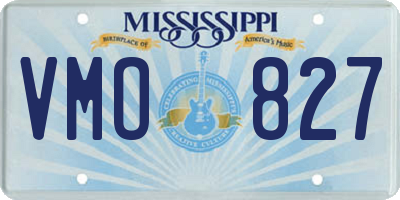 MS license plate VMO827