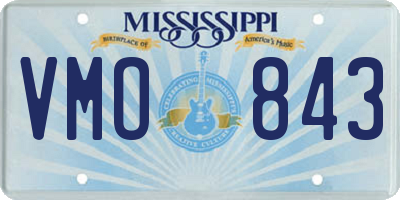 MS license plate VMO843