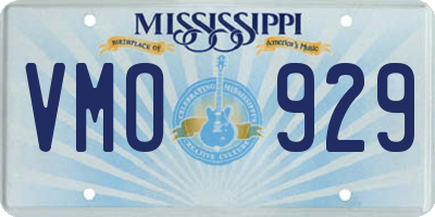 MS license plate VMO929