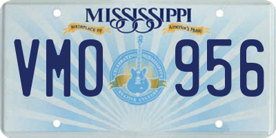 MS license plate VMO956