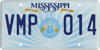 MS license plate VMP014